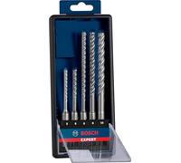 Bosch 5x Coffret de forets EXPERT SDS plus-7X | pour Pierre tendre, Pierre dure, Ø 5,00, 6,00, 6,00, 8,00, 10,00 mm Professional Accessoire Marteau burineur