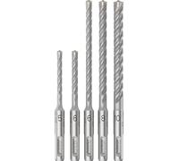 Bosch 5x Coffret de forets pour perforateur PRO SDS plus-5X | pour Béton, Briques silicocalcaires, Ø 5,00, 6,00, 6,00, 8,00, 10,00 mm Professional Accessoire Marteau burineur