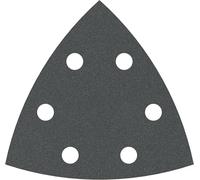 Bosch Feuille abrasive Delta 2608605195 – auto-agrippante, perforée, grain 180, 93 mm, 5 pièces