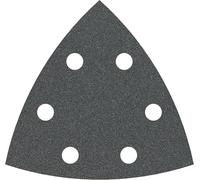 Feuille abrasive Delta avec bande auto-agrippante, perforé Bosch Accessories 2608605193 Grain 100 Cote d'encoignure 93 mm 5 pc(s)