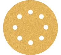 Bosch 5x Feuilles abrasives EXPERT C470 à 8 trous (pour Peinture sur bois, Bois dur, Ø 115 mm, Grain 60, Professional Accessoire Ponceuse excentrique, Ponceuse excentrique)