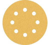 Bosch 5x Feuilles abrasives EXPERT C470 à 8 trous (pour Peinture sur bois, Bois dur, Ø 115 mm, Grain 80, Professional Accessoire Ponceuse excentrique, Ponceuse excentrique)