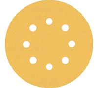 Bosch 5x Feuilles abrasives EXPERT C470 à 8 trous (pour Peinture sur bois, Bois dur, Ø 125 mm, Grain 120, Professional Accessoire Ponceuse excentrique, Ponceuse excentrique)