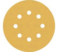 Bosch 5x Feuilles abrasives EXPERT C470 à 8 trous (pour Peinture sur bois, Bois dur, Ø 125 mm, Grain 180, Professional Accessoire Ponceuse excentrique, Ponceuse excentrique)