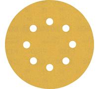 Bosch 5x Feuilles abrasives EXPERT C470 à 8 trous (pour Peinture sur bois, Bois dur, Ø 125 mm, Grain 320, Professional Accessoire Ponceuse excentrique, Ponceuse excentrique)