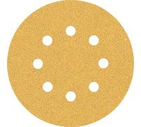 Bosch 5x Feuilles abrasives EXPERT C470 à 8 trous (pour Peinture sur bois, Bois dur, Ø 125 mm, Grain 60, Professional Accessoire Ponceuse excentrique, Ponceuse excentrique)