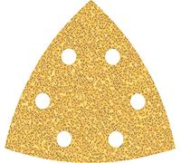 Bosch 5x Feuilles abrasives EXPERT C470 (pour Peinture sur bois, Bois dur, Ø 93x93 mm, Grain 40, Professional Accessoire Ponceuse Delta)