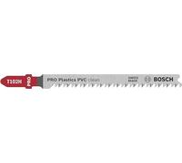 Bosch 5x Lames de scie sauteuse PRO Plastics PVC clean T102H (pour Plastiques, Plastiques, Longueur 100 mm, Professional Accessoire Scie sauteuse)