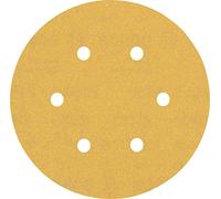 Bosch 5x Schleifpapier Expert C470 mit 6 Löchern (für Hartholz, Farbe auf Holz, Ø 150 mm, Körnung 180, Professional Zubehör Exzenterschleifer)