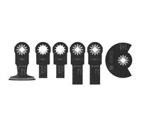 Bosch 6x Coffret de lames Wood and Soft Metal (pour Métaux non ferreux, Panneaux plastifiés, 134 x 103 mm, Professional Accessoire Outil multifonction)