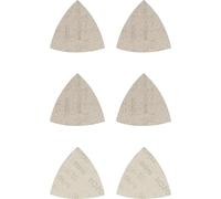 Bosch 6x Coffrets d'abrasifs réticulés EXPERT M480 (pour Peinture sur bois, Bois dur, Ø 93x93 mm, Grain 2x80, 2x120, 2x180, Professional Accessoire Ponceuse Delta)