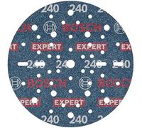 Bosch 6x Disque abrasif sur support plastique résistant et flexible EXPERT O780, 150 mm (pour Bois dur, Peinture sur bois, Ø 150 mm, Grain 240, Professional Accessoire Ponceuse excentrique)