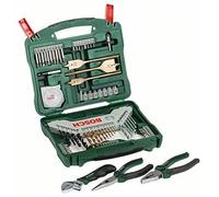 BOSCH Jeu d'accessoires X-Line 70 pièces avec pinces dans un coffret d'accessoires 2607017197