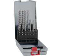 Bosch 7x Coffret de forets pour perforateur PRO SDS plus-5X (pour Béton, Briques silicocalcaires, Ø 5,0, 6,0, 8,0, 6,0, 8,0, 10,0, 12,0 mm, Professional Accessoire Marteau burineur, Brise-béton)