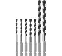 Bosch 7x Coffret de forets PRO HEX-5 | pour Pierre dure, Béton, Ø 4,00, 5,00, 5,00, 6,00, 6,00, 8,00, 10,00 mm Professional Accessoire Perceuse