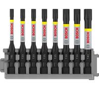 BOSCH Embout PRO Torx Impact, T15, T20(x2), T25(x2), T30(x2), T40, 55 mm, 8 pieces