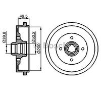 Bosch 986477041 Tambour de frein