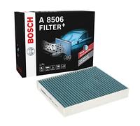 Bosch A8506 - Filtre d'habitacle anti-odeurs et anti-bactérien Filter+ - filtre à poussière et à pollen