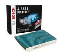 Bosch A8538 - Filtre d'habitacle anti-odeurs et anti-bactérien Filter+ - filtre à poussière et à pollen