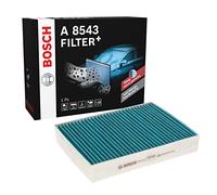 Bosch A8543 - Filtre d'habitacle anti-odeurs et anti-bactérien Filter+ - filtre à poussière et à pollen