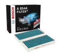 Bosch A8544 - Filtre d'habitacle anti-odeurs et anti-bactérien Filter+ - filtre à poussière et à pollen