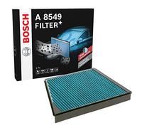 Bosch A8549 - Filtre d'habitacle anti-odeurs et anti-bactérien Filter+ - filtre à poussière et à pollen