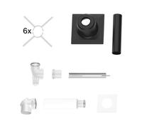 Bosch Abgaszubehör FC-Set80-C93x (Haut) Grundbausatz C93x, D: 80/125mm