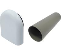 BOSCH Accessoire ventilation décentralisée LR 160, kit d'encastrement de ventilateur, capot extérieur en plastique - 7735600371