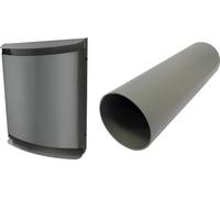 BOSCH Accessoire ventilation décentralisée LRE 160 B Kit de prémontage de ventilateur, Capot extérieur métallique anthracite - 7735600374