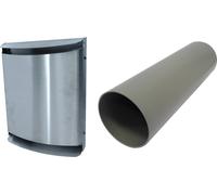 BOSCH Accessoire ventilation décentralisée LRE160 : Kit de prémontage pour ventilateur, Capot extérieur métallique finition élégante - 7735600372
