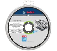 Bosch Accessories 10 disques à tronçonner Standard for Inox Rapido WA 60 T BF (pour l'acier inoxydable, Ø 125 mm, droits, accessoires meuleuse angulaire)