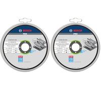 Bosch Accessories 10 disques à tronçonner Standard for Inox Rapido WA 60 T BF (pour l'acier inoxydable, Ø 125 mm, droits, accessoires meuleuse angulaire) (Lot de 2)