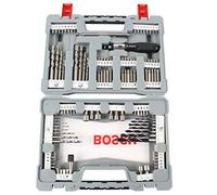 Bosch Accessories 105 pièces Ensemble premium X-Line de d'embouts et forets (foret à béton, foret pour carrelage, porte-embouts universel, butée de profondeur, Accessoires perceuse)