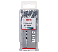 Bosch Accessories 10x forets hélicoïdaux HSS PointTeQ (pour métal, 5,5 x 57 x 93 mm, accessoires pour perceuses-visseuses)