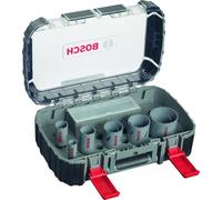 Bosch Accessories 11 pièces Scie-trépan HSS bimétal Set (pour divers matériaux, Ø 22-65 mm, Accessoire perforateurs)
