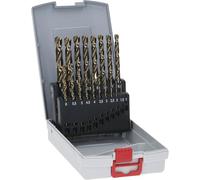 Bosch Accessories 19 pièces Jeu de forets métalliques HSS-Cobalt ProBox (pour l'acier inoxydable, accessoires perceuse-visseuse) Or