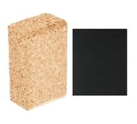 Bosch Accessories 2607000636 Bloc à poncer Petit modèle + Bosch Accessories 2609256C01 Papier abrasif à usage manuel sic résistant à l'eau 230 x 280 mm P120