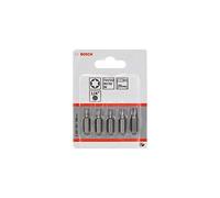 Bosch Accessories 2607001768 Coffret d'embouts de vissage Extra-Hart Lot de 5 Torx 10/15 / 20/25 / 30 25 mm
