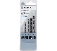 Bosch Forets hexagonaux PointTeQ HSS – 5 pièces Ø 2–6 mm, longueurs 60–98 mm, emmanchement 1/4"