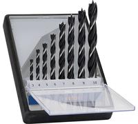 Bosch Accessories Professional 8-pcs. Mèches Hélicoïdale Set (pour Bois, Ø 3/4/5/6/7/8/9/10 mm, Accessoires pour Perforateurs) Gris