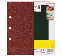 Bosch Papier abrasif perforé pour ponceuse vibrante 2607017107 Grain 180 230 x 93 mm 25 pcs