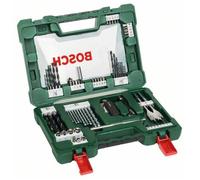 Coffret V-Line 68 pièces BOSCH pour perçage et vissage avec cutter, tige magnétique et renvoi d’angle - 2607017191