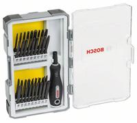 Bosch Accessories 2607017320 Jeu d'embouts 37 pièces vis à fente, cruciforme Phillips, vis Pozidriv, 6 pans BO, Tri-Wing, clé