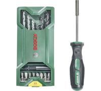 Bosch Accessories 2607017654 Mini X-Line 16 pièces Assortiment de forets et dembouts bois, Pierre, Béton, Brique 4 mm, 5 mm, 6 mm, 8 mm