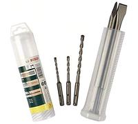 Bosch Accessories 2607019455 Coffret de mèches et ciseaux SDS-plus Lot de 5 Gris