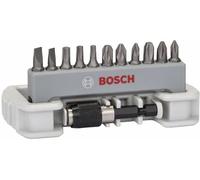 Bosch Accessories 2608522130 Jeu d'embouts 12 pièces vis à fente, cruciforme Phillips, vis Pozidriv, 6 pans intérieurs (TX)