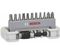 Bosch Jeu d'embouts 2608522131 – 12 pièces pour vis fente, Phillips, Pozidriv, 6 pans intérieurs