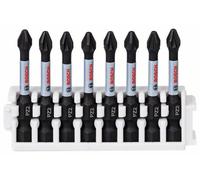 Bosch 8x Embout PRO Pozidriv Impact | Longueur 55 mm Professional Accessoire Visseuse, Perceuses/visseuses rotatives