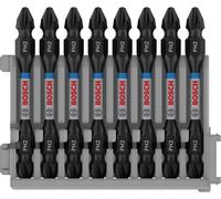 BOSCH Embout double tete PRO Impact avec insert Pick and Click, PH2, 65 mm, 8 pieces