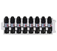 Bosch Accessories 2608522378 2608522378 Jeu d'embouts à visser impact Control, 8 pièces, avec PZ 3, 25 mm 25 mm
